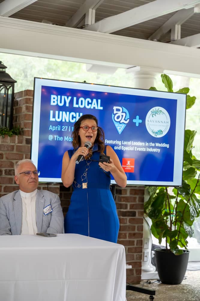 Buy Local April 2023 Lunch at the Mackey House with Savannah Wedding Vendors